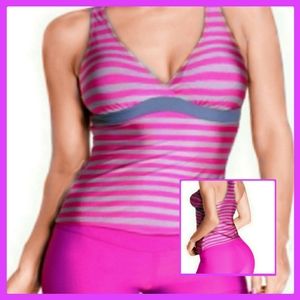 *Plus Size*🏊‍♀️🤽‍♀️Striped Swimsuit
